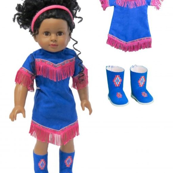 3 PC Native American Outfit FOR 18" AG DOLLS - Picture 1 of 1